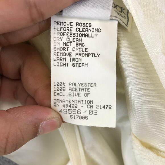 Vintage Girls Gunne Sax Blush Pink Lace Dress 1970‎ 1980 USA Made Size 7 - Picture 10 of 11